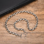 9mm Chunky Rolo Chain Necklace