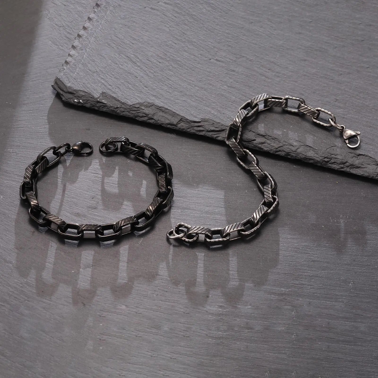 Chunky Rectangle Links Chain Bracelet
