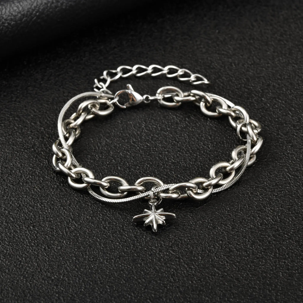Double Layer Star Chain Bracelet