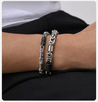 Black Byzantine Chain Bracelet
