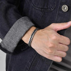 Retro Curb Dome Chain Bracelet