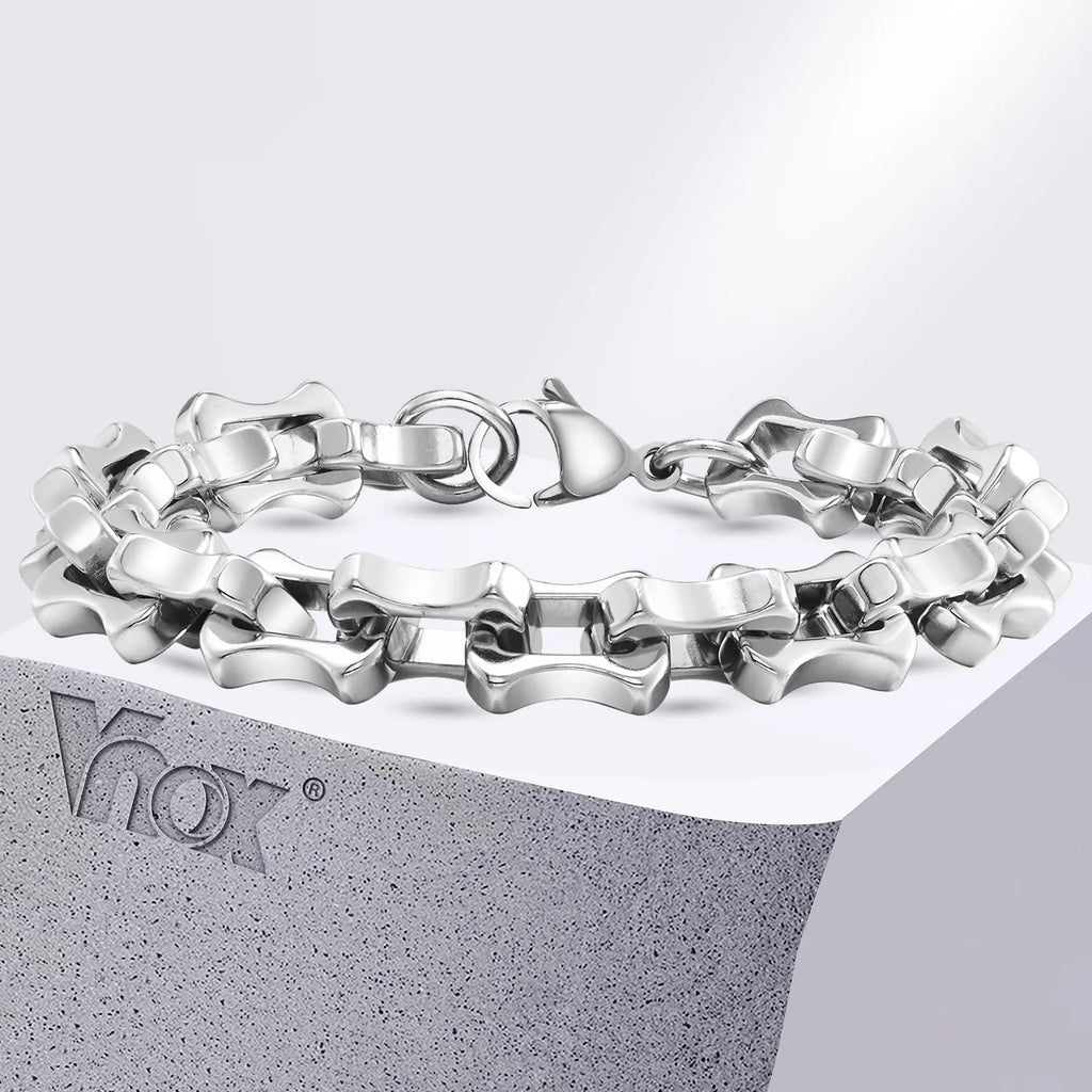Heavy Bold Handmade Link Chain Bracelet