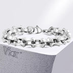 Heavy Bold Handmade Link Chain Bracelet