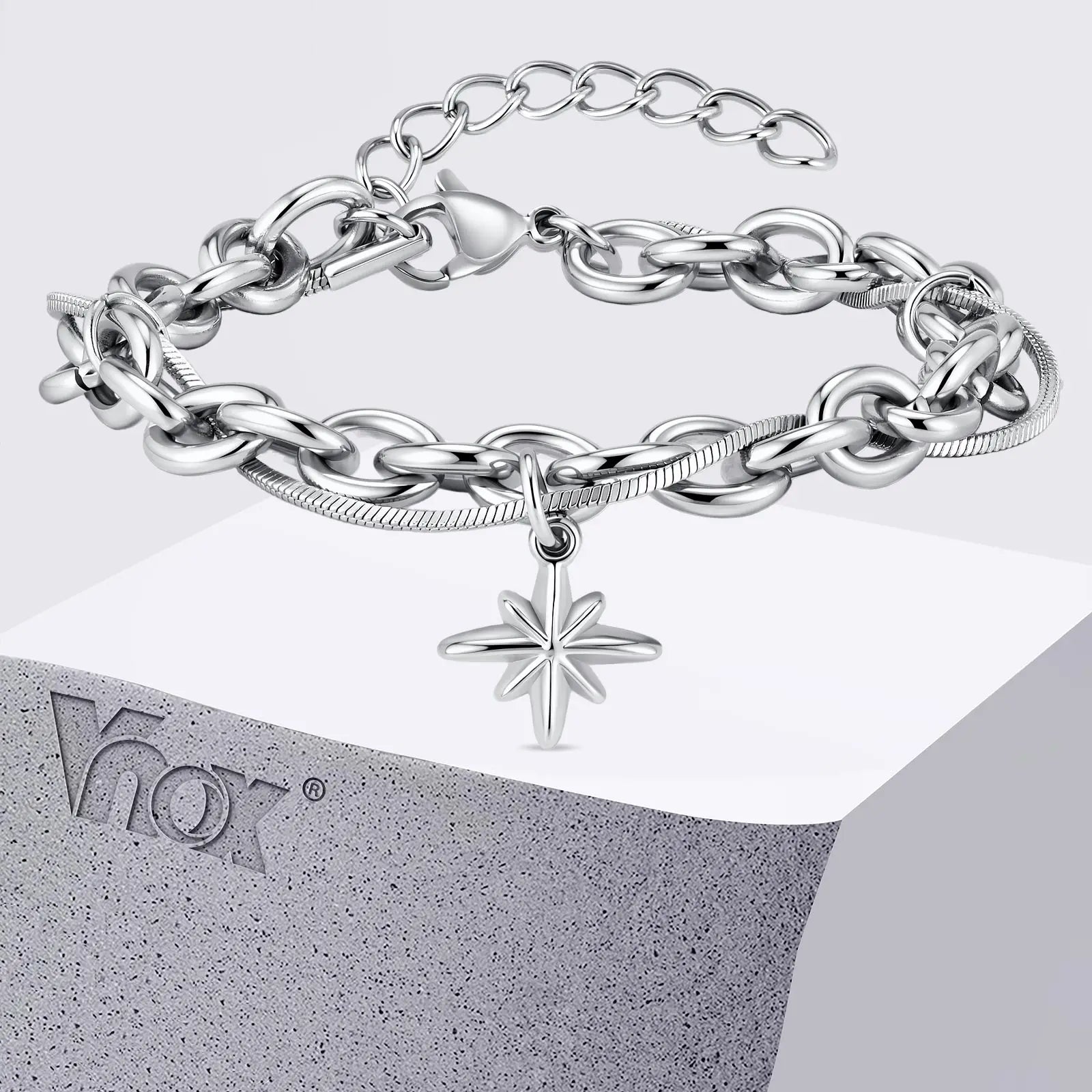 Double Layer Star Chain Bracelet