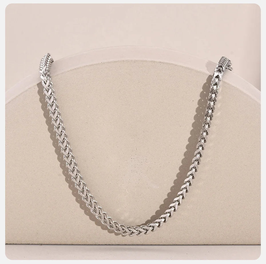 Franco Foxtail Chain Necklace