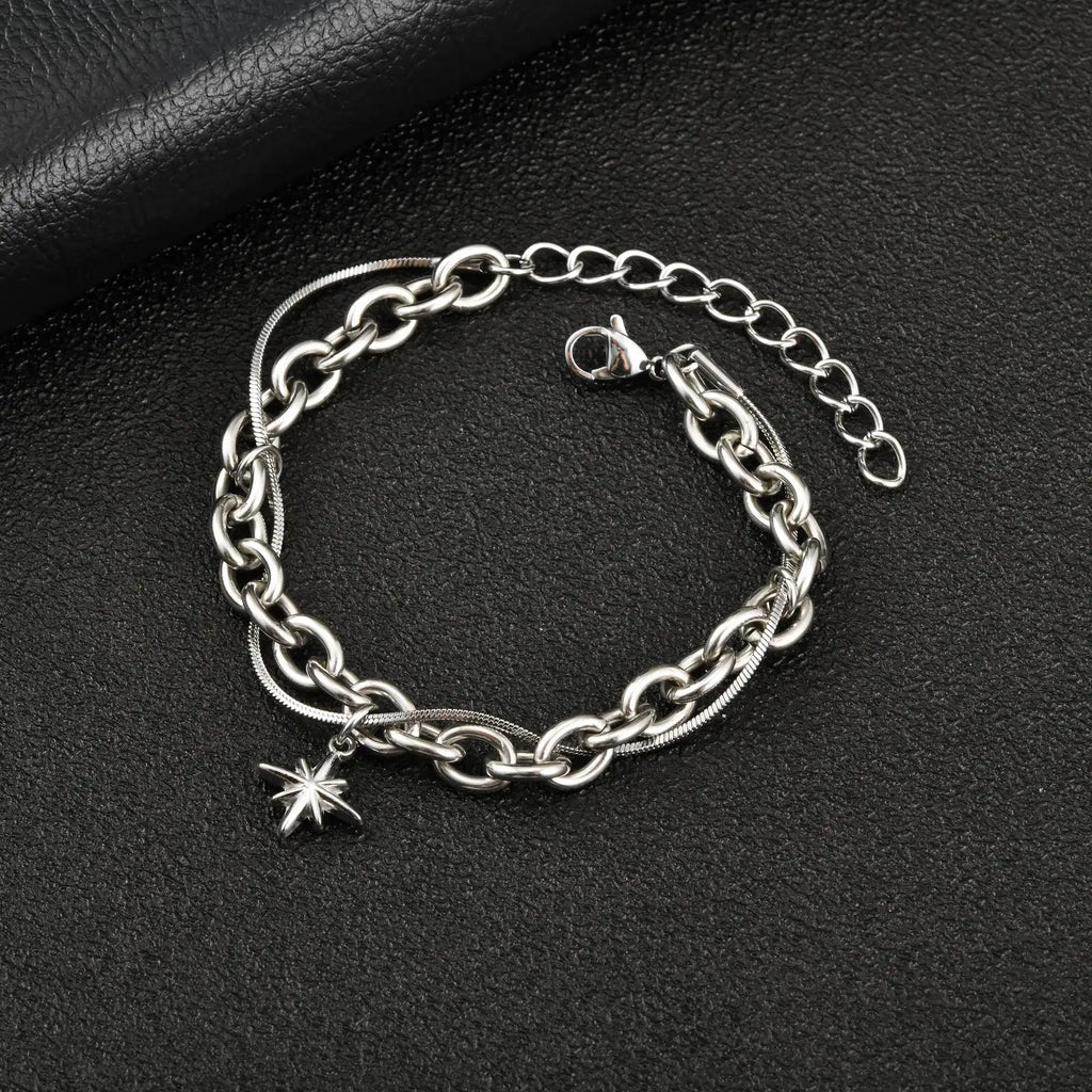 Double Layer Star Chain Bracelet