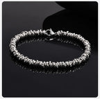 Twisted Steel Chain Bracelet
