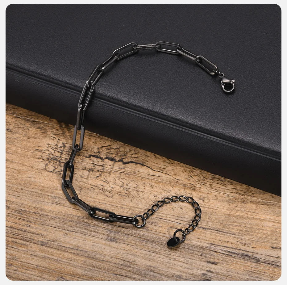 5mm Paperclip Chain Bracelet