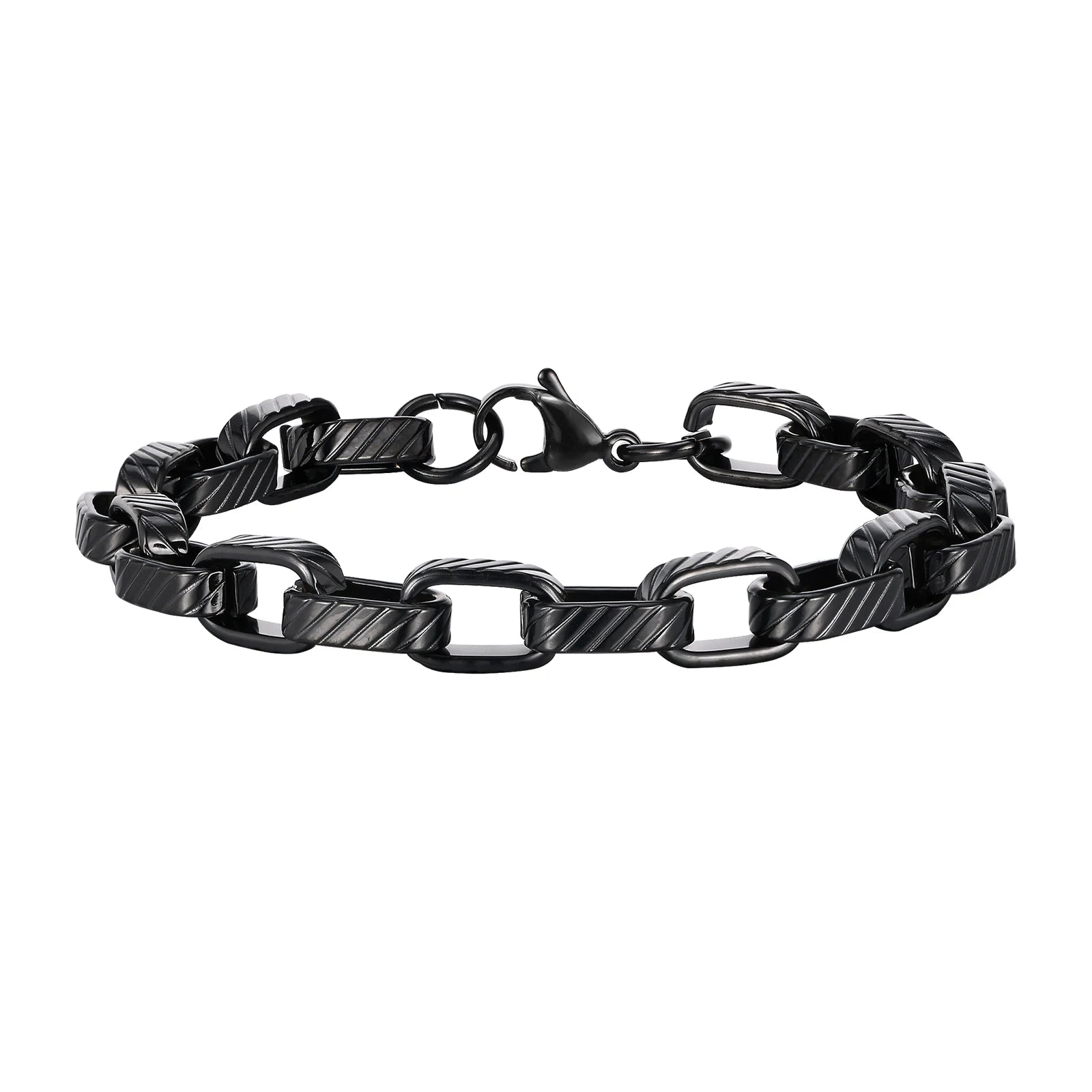Chunky Rectangle Links Chain Bracelet