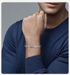 Rhombus Geometric Link Chain Bracelet