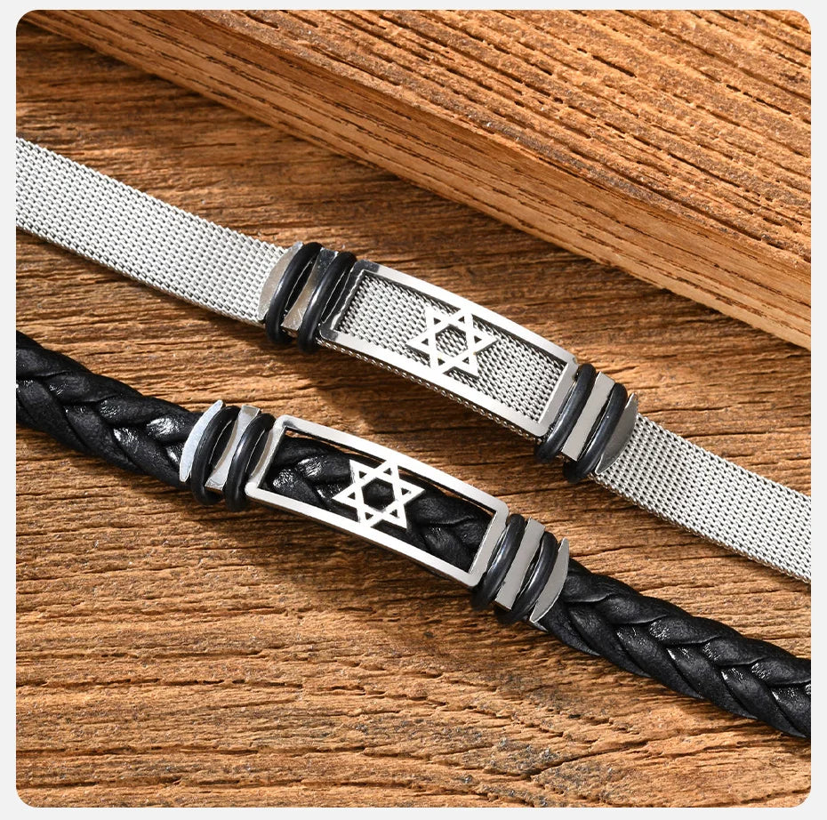 Hexagram Mesh Bangle Bracelet