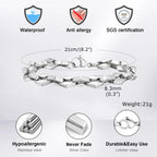 Rhombus Geometric Link Chain Bracelet