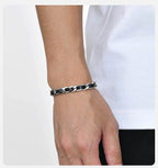 Black Cuban Link Chain Bracelet