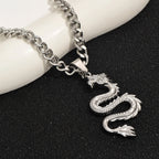 Dragon Pendant Chain Necklace