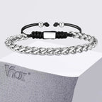 Basket Weave Box Chain Bracelet