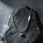 Double Layer Cuban Chain Choker Necklace