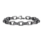 Chunky Rectangle Links Chain Bracelet