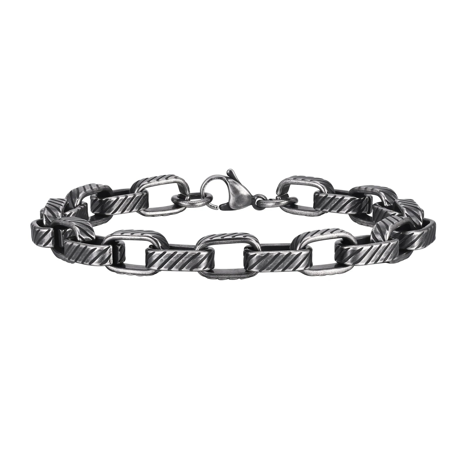 Chunky Rectangle Links Chain Bracelet