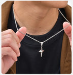 Hollow Four Point Star Pendant Necklace