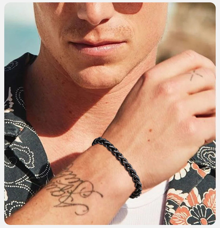 Spiga Cuban Link Chain Bracelet