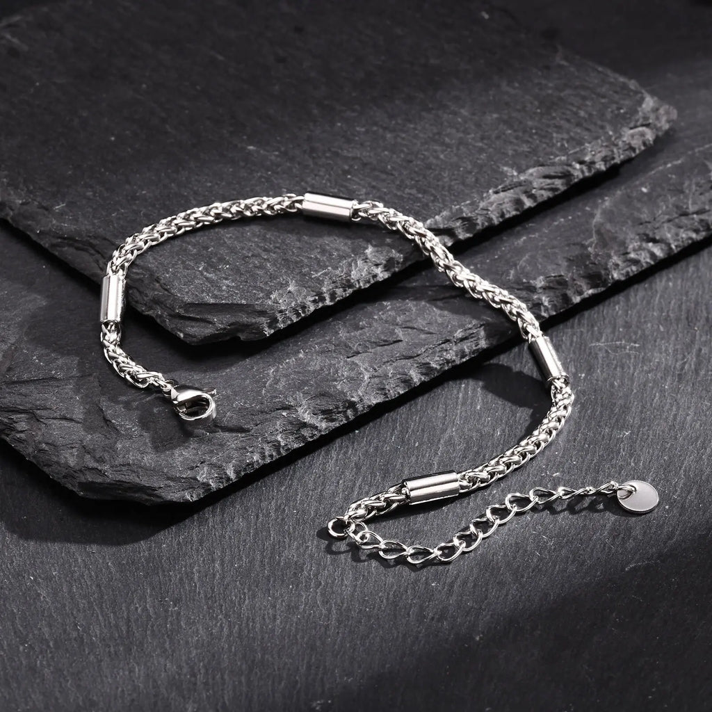 3mm Wheat Woven Chain Bracelet