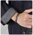 Retro Curb Dome Chain Bracelet