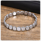 7.7mm Hematite Beaded Bracelet