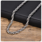 Bold Twisted Link Chain Necklace