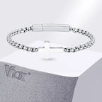 Cross Box Chain Bracelet