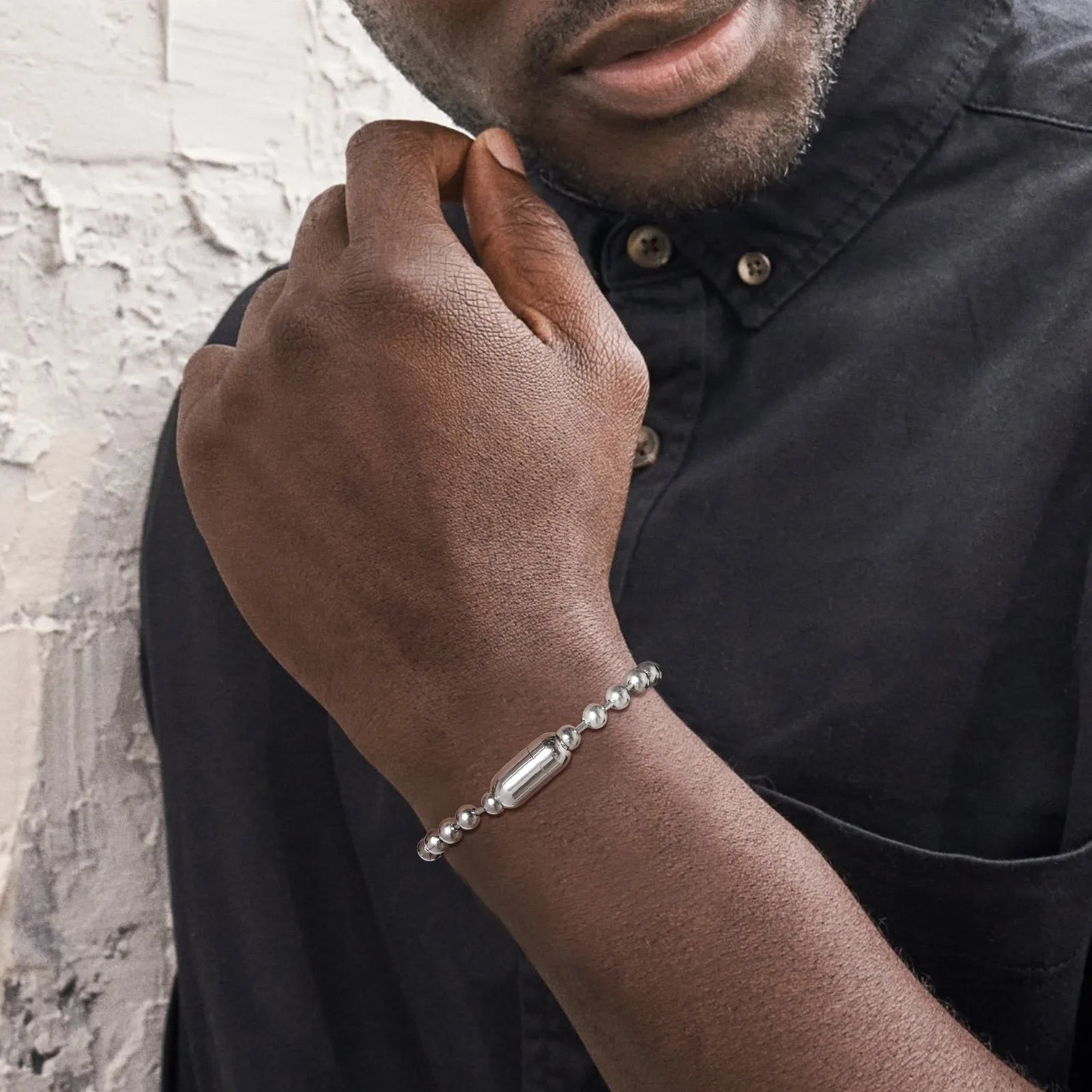 Ball Chain Magnetic Clasp Bracelet
