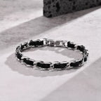 Black Cuban Link Chain Bracelet