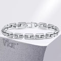 Heavy Handmade Rectangle Chain Bracelet