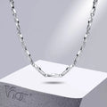 Mobius Twisted Bar Link Chain Necklace