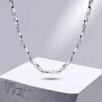 Mobius Twisted Bar Link Chain Necklace