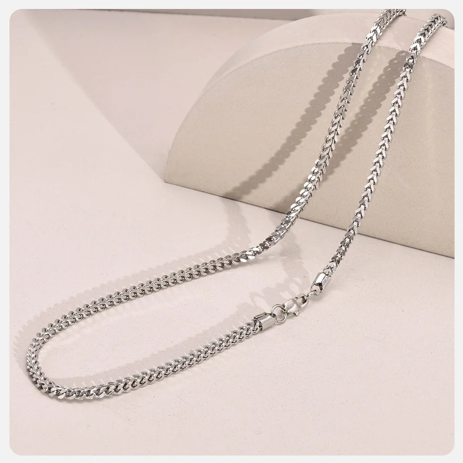 Franco Foxtail Chain Necklace