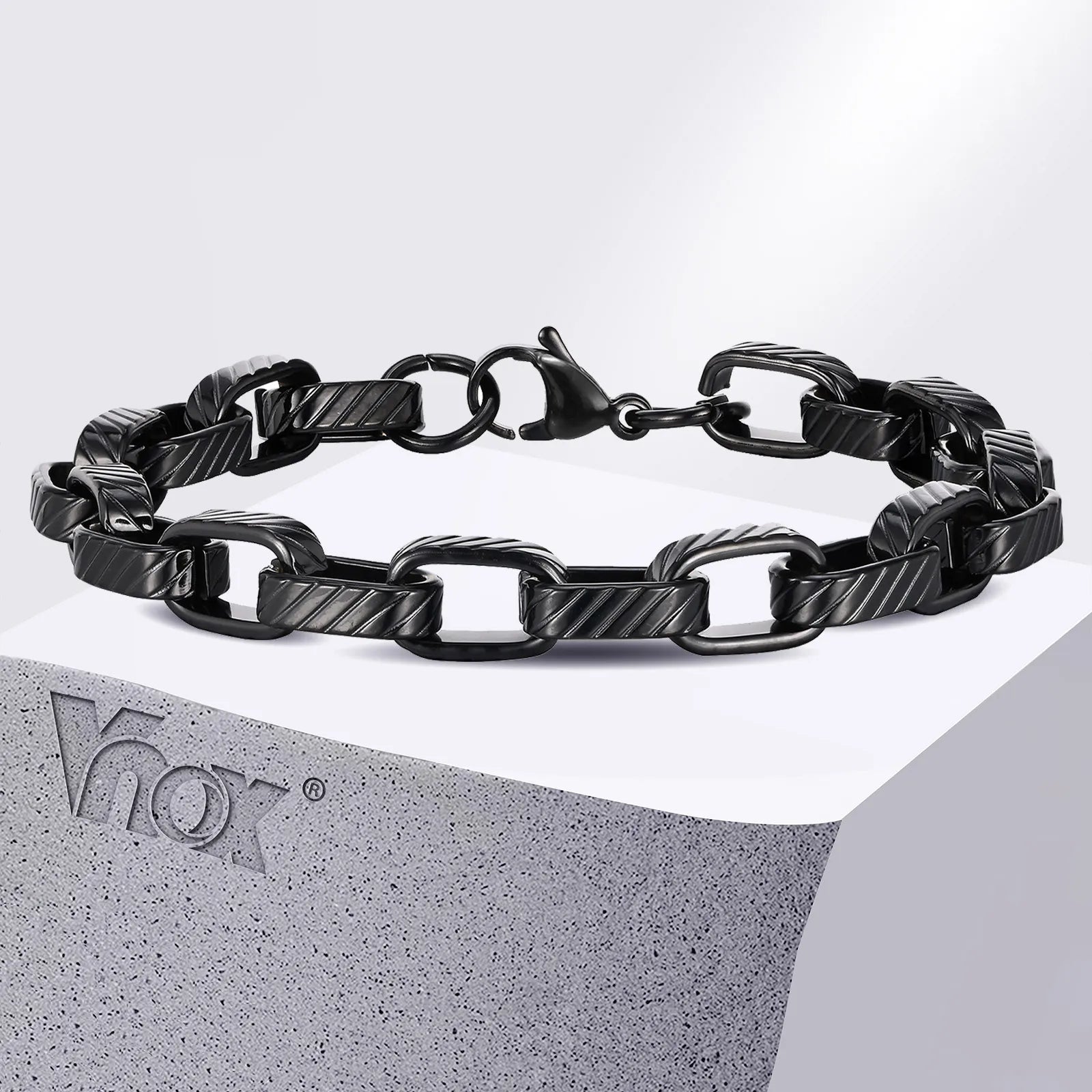 Chunky Rectangle Links Chain Bracelet