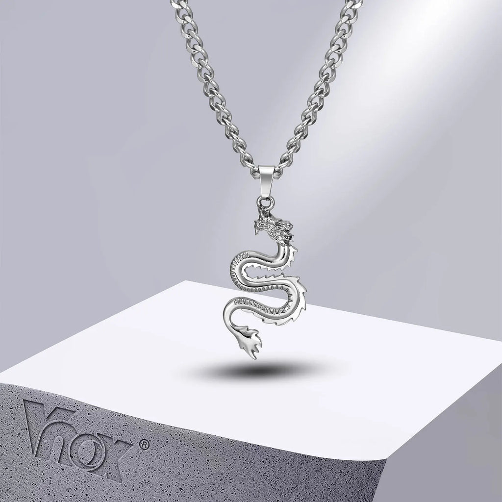 Dragon Pendant Chain Necklace