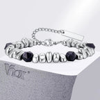 Gallstone Beaded Chain Bracelet