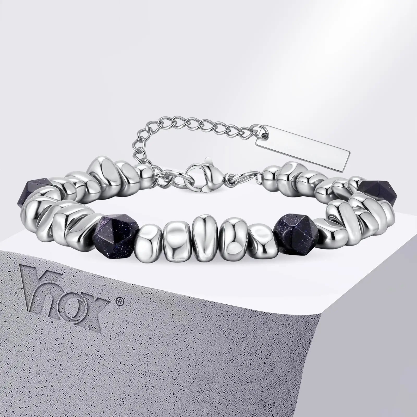 Gallstone Beaded Chain Bracelet