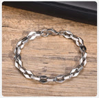 Rhombus Geometric Link Chain Bracelet