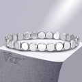 7.7mm Hematite Beaded Bracelet