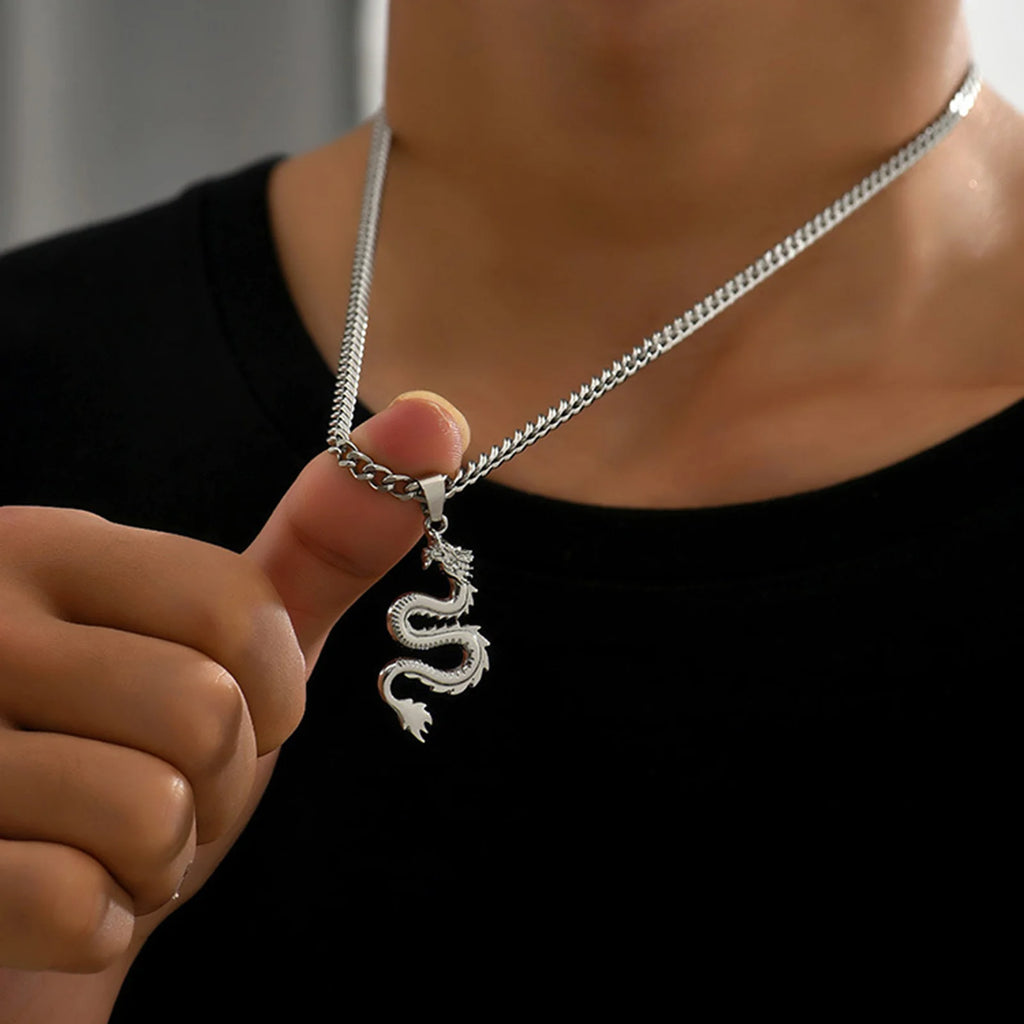 Dragon Pendant Chain Necklace
