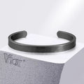 Oxidised Open Cuff Bangle Bracelet