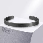 Oxidised Open Cuff Bangle Bracelet