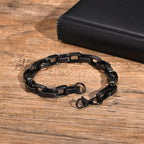 Chunky Rectangle Links Chain Bracelet