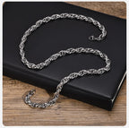 Bold Twisted Link Chain Necklace