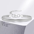 6mm Flat Herringbone Snake Chain Bracelet
