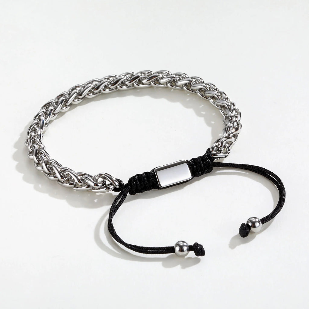 Basket Weave Box Chain Bracelet