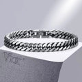 Retro Curb Dome Chain Bracelet