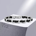 Black Cuban Link Chain Bracelet